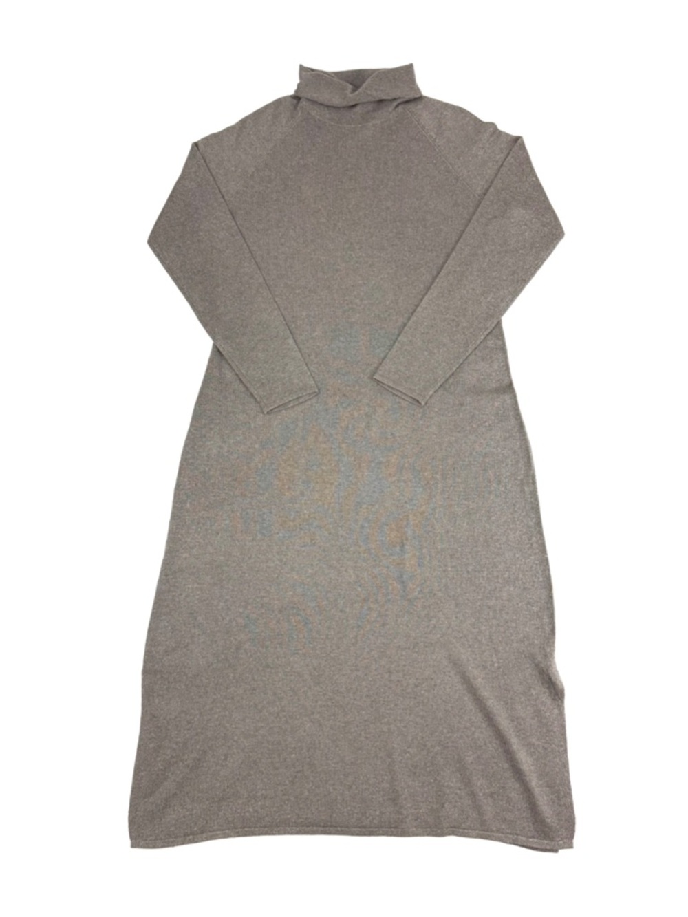 H by Halston Cashmere Silk Knit Long Sleeve Turtleneck Dress Midi length
